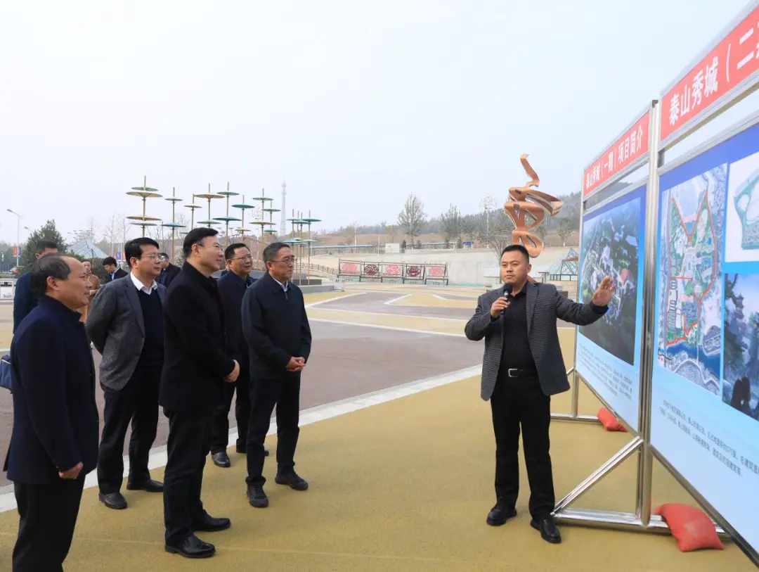 山東省副省長汲斌昌一行前來泰山秀城調(diào)研指導工作(圖1)